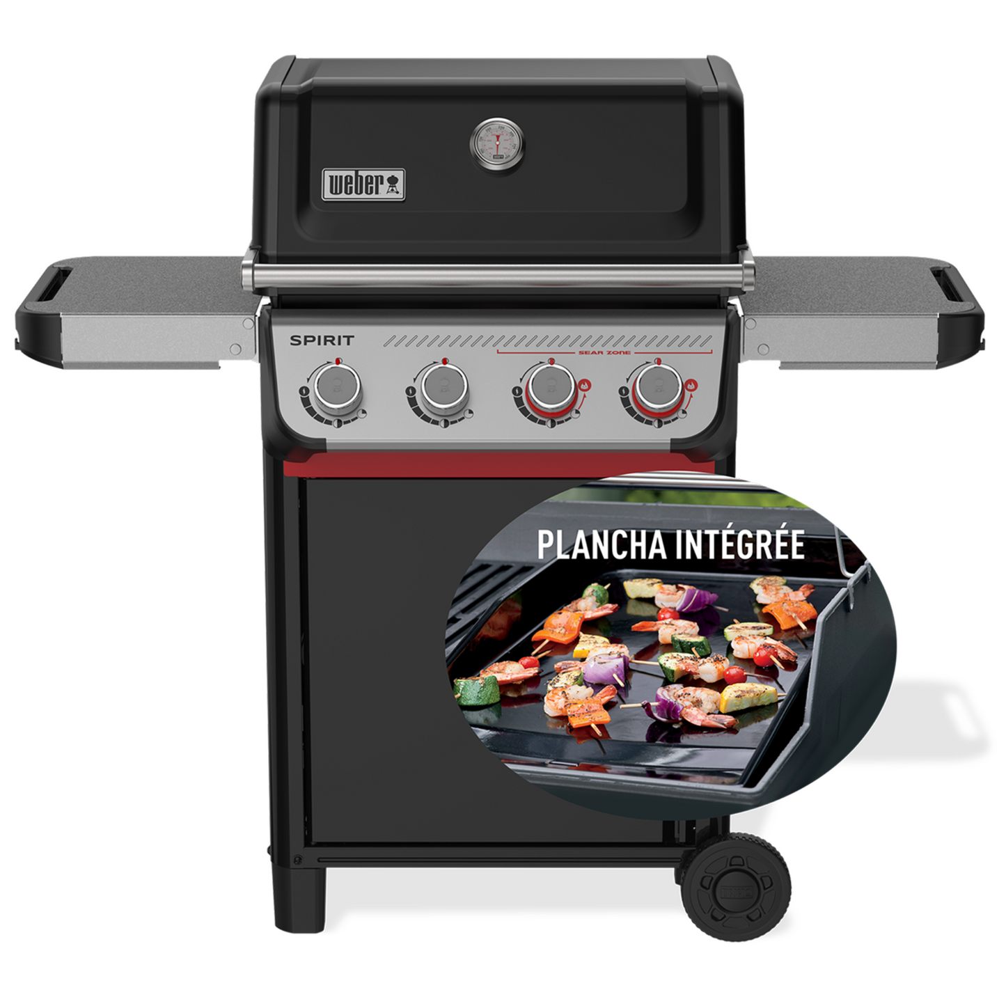 Barbecue gaz Weber Spirit E-425 Grille + Plancha émaillée