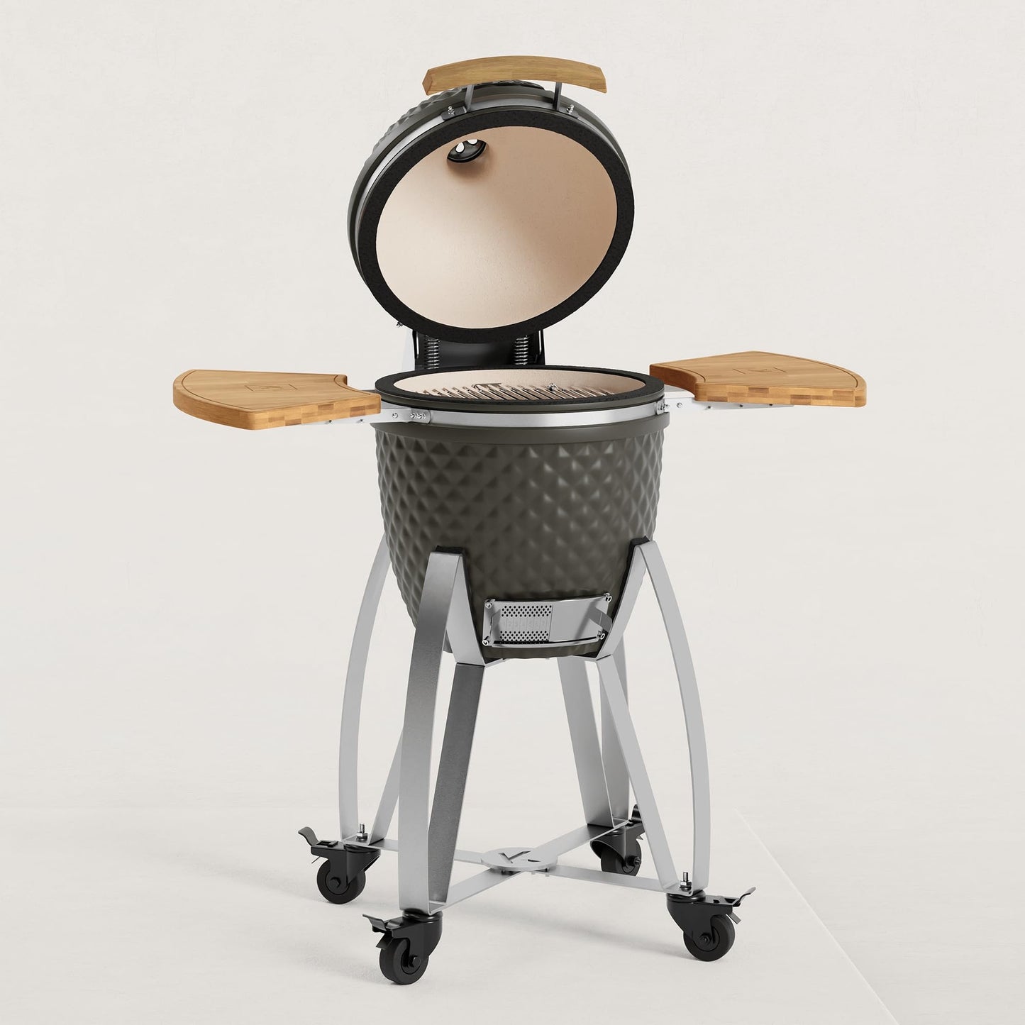 Kokko L 18" Barbecue Kamado en Céramique Ø46 cm avec Chariot Inox – Nouvelle Édition