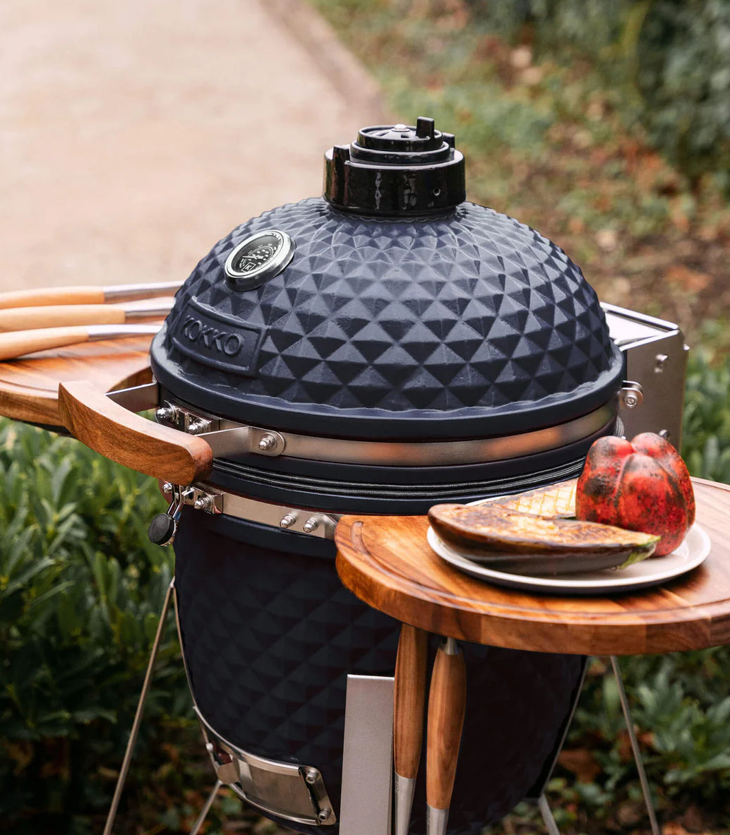 Kokko L 18" Barbecue Kamado en Céramique Ø46 cm avec Chariot Inox – Nouvelle Édition
