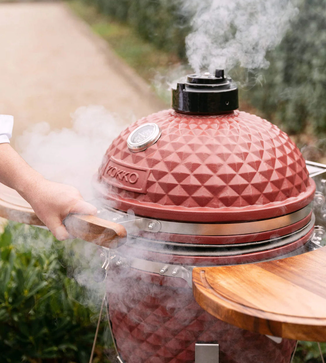Kokko L 18" Barbecue Kamado en Céramique Ø46 cm avec Chariot Inox – Nouvelle Édition